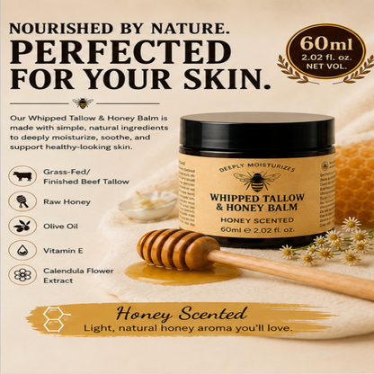 HONEY & WHIPPED BEEF TALLOW MOISTURIZER