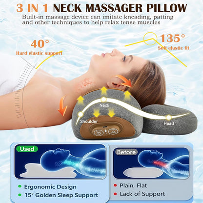 3-in-1 Neck Massager Pillow