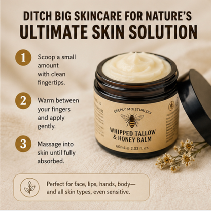 HONEY & WHIPPED BEEF TALLOW MOISTURIZER