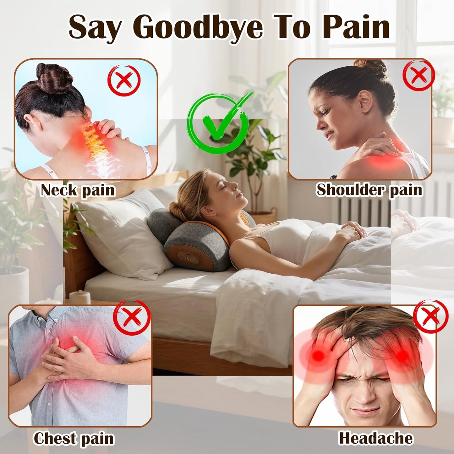 3-in-1 Neck Massager Pillow