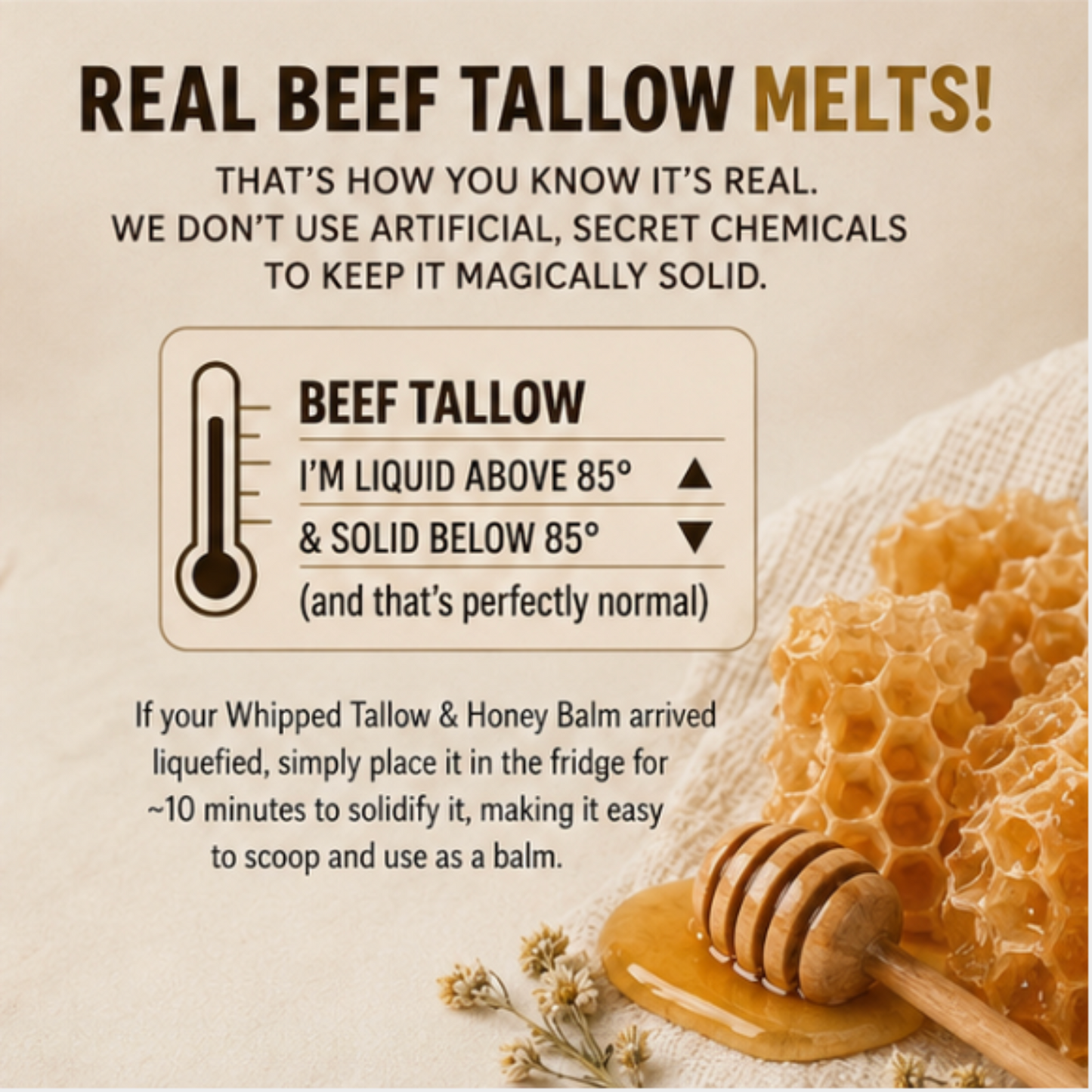HONEY & WHIPPED BEEF TALLOW MOISTURIZER